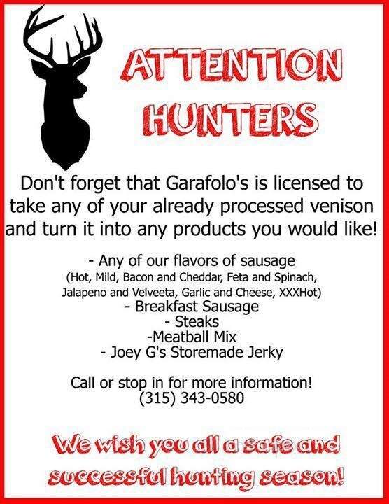Garafolo House Of Sausage - Oswego, NY menu_pic