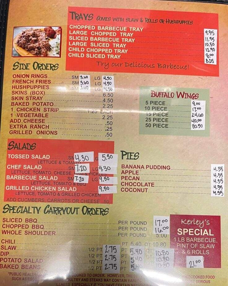 Welcome Bar Bq - Welcome, NC menu_pic