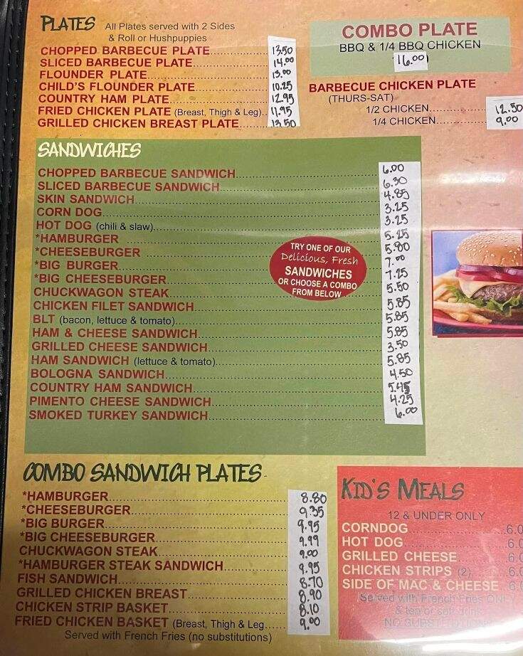 Welcome Bar Bq - Welcome, NC menu_pic