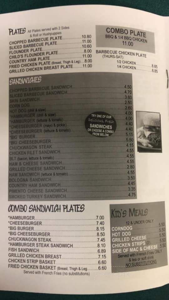 Welcome Bar Bq - Welcome, NC menu_pic