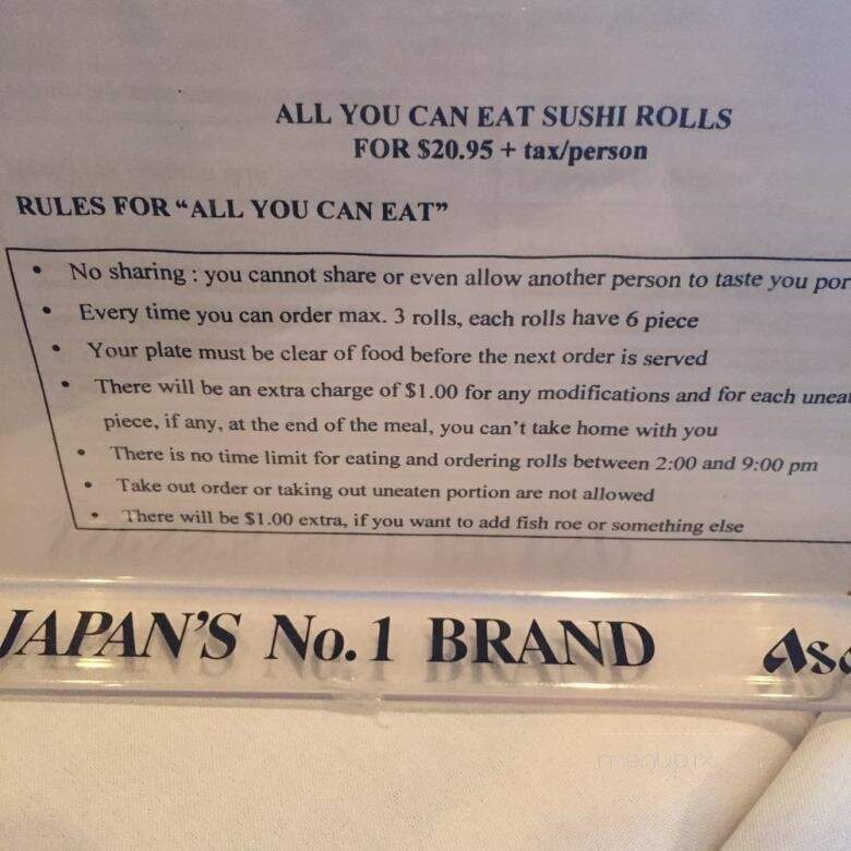 Cho Cho San Sushi Bar - North Wales, PA menu_pic