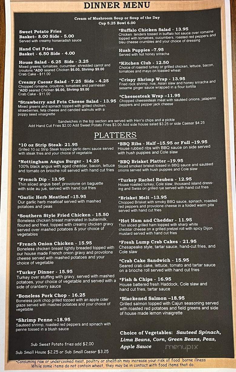 Nottingham Inn - Nottingham, PA menu_pic