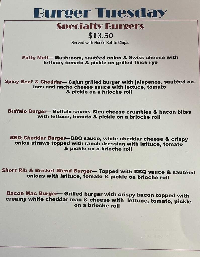 Nottingham Inn - Nottingham, PA menu_pic