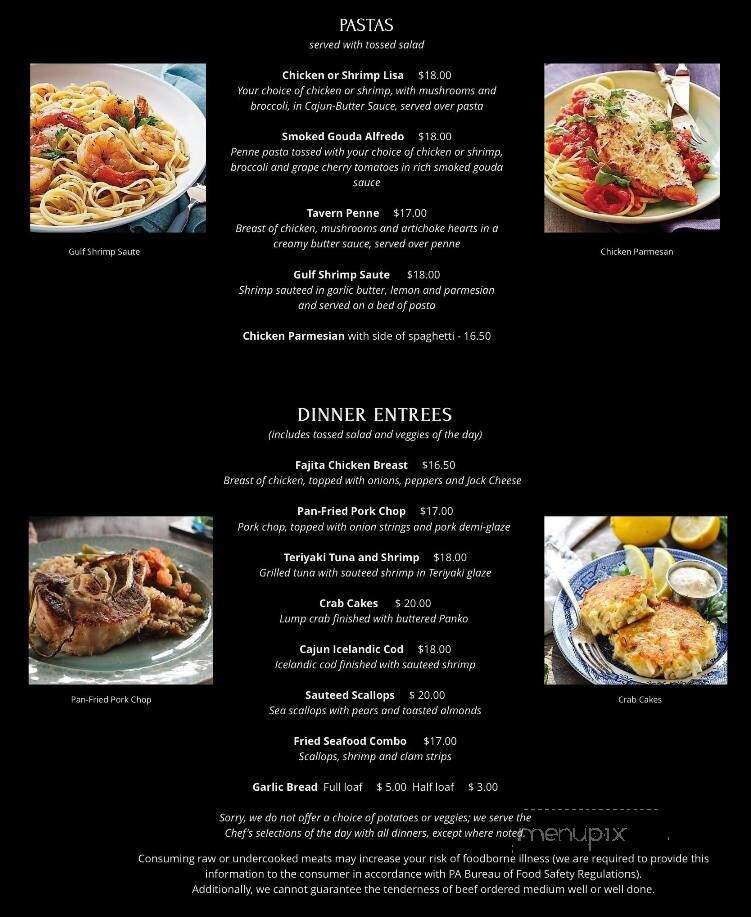 Pennsville Hotel Restaurant - Northampton, PA menu_pic