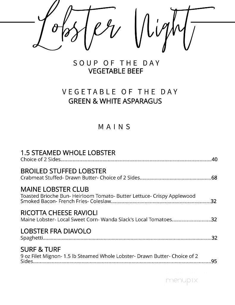 Pineville Tavern - Pineville, PA menu_pic