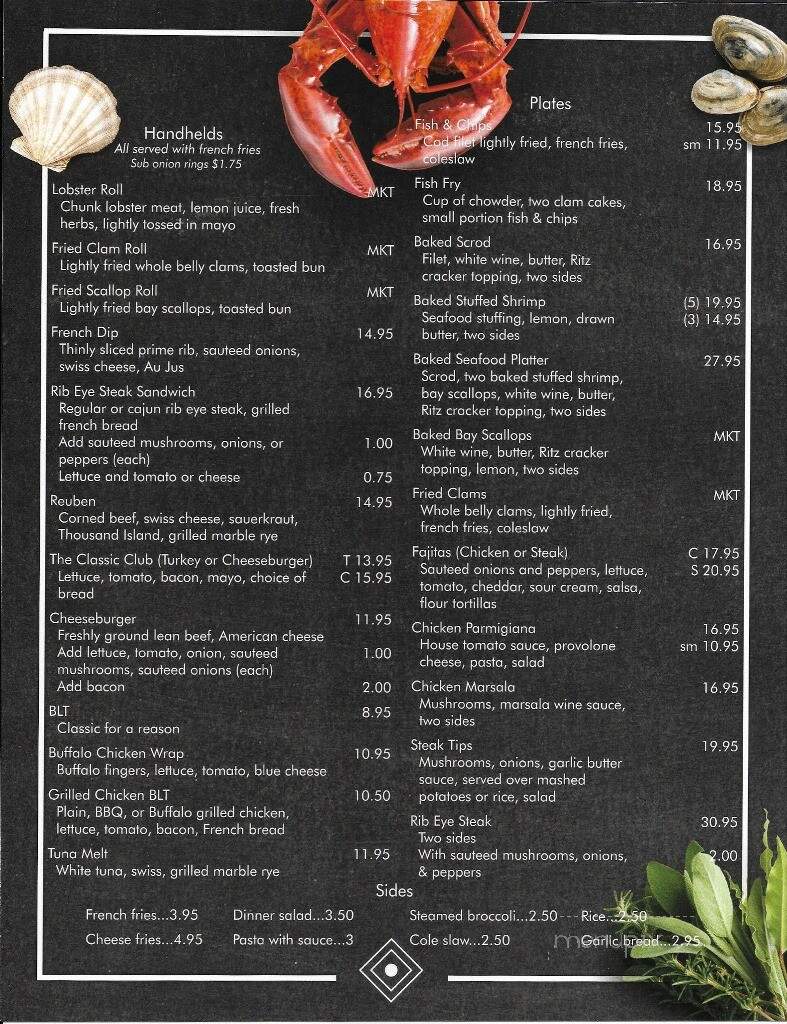 Parente's Restaurant - Smithfield, RI menu_pic