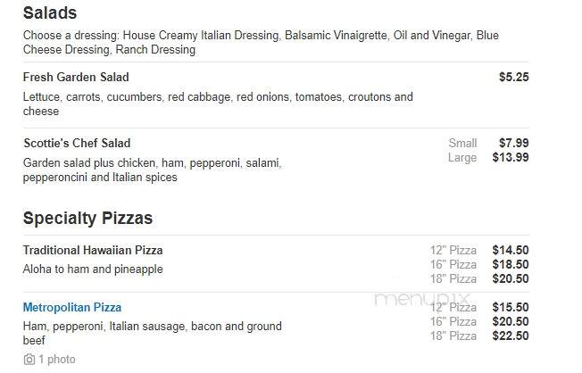 Metro Pizza - Alcoa, TN menu_pic
