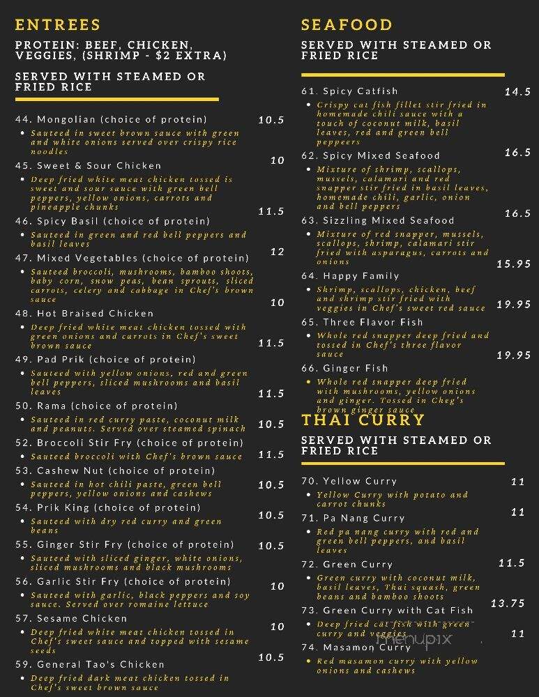 Taste Of China - Murfreesboro, TN menu_pic