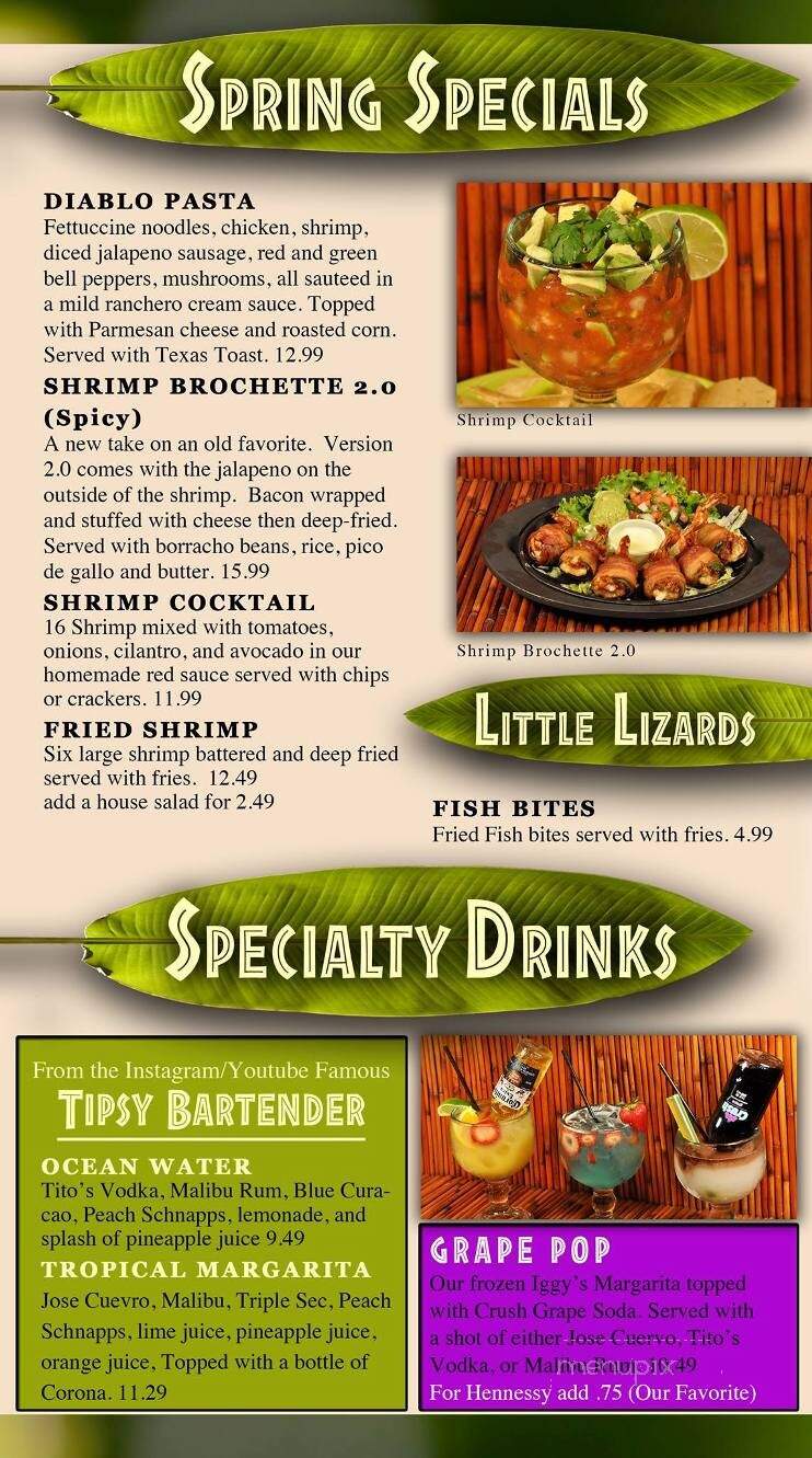 Iguana Joe's-Crosby - Crosby, TX menu_pic