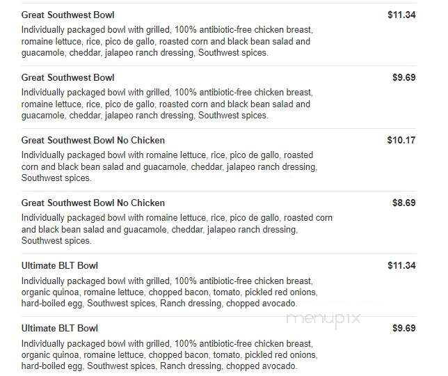 Jason's Deli - Mckinney, TX menu_pic
