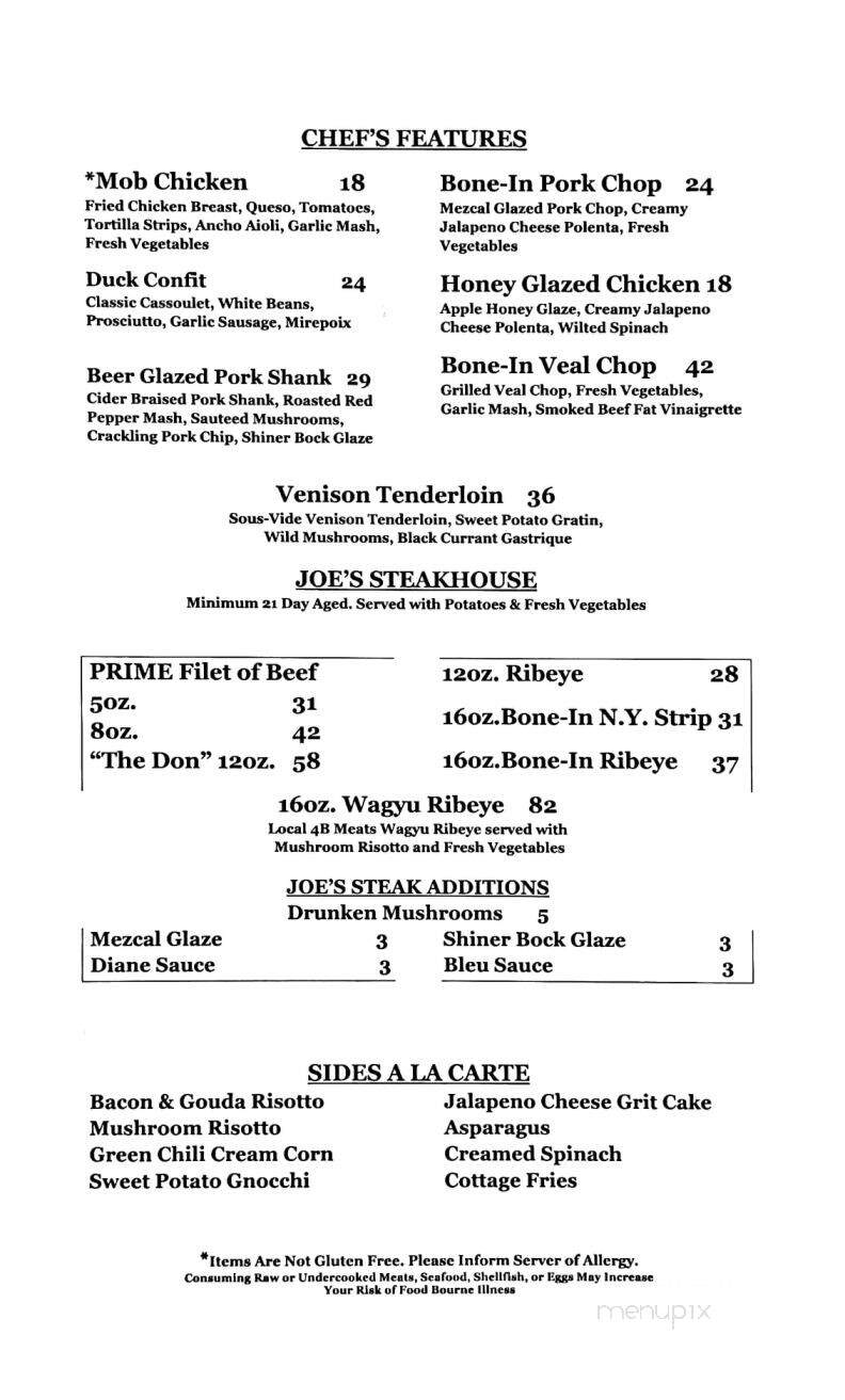 Macaroni Joe's Restaurant - Amarillo, TX menu_pic