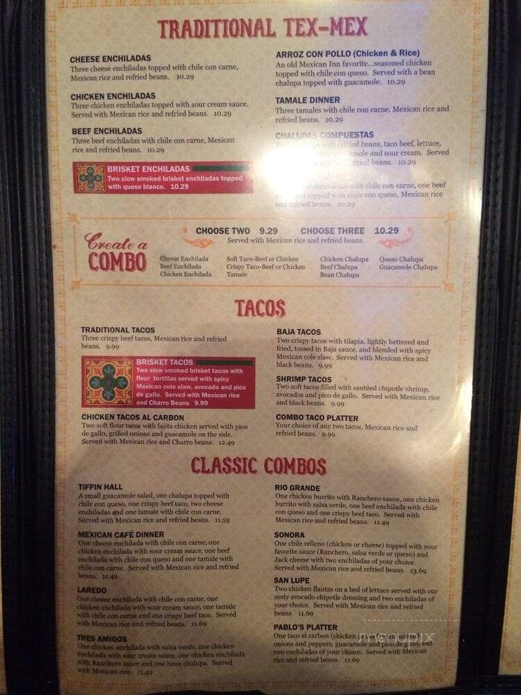 Mexican Inn Cafe - Burleson, TX menu_pic