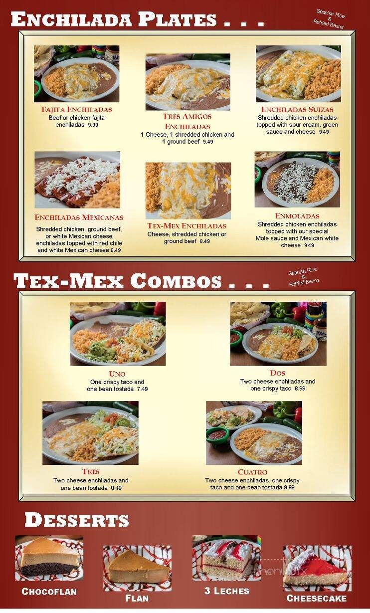 Ricardo's Mexican Grill - Baytown, TX menu_pic