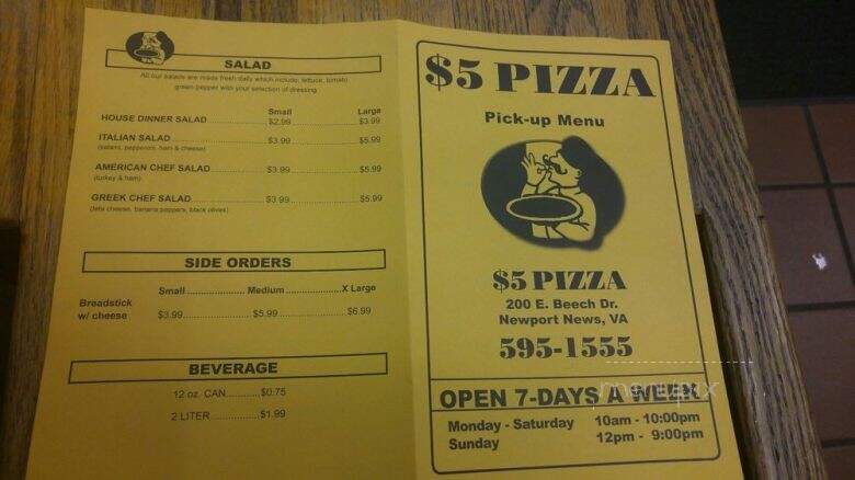 5 Dollar Pizza - Newport News, VA
