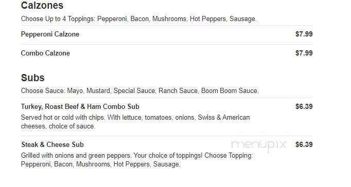Dinelli's Pizza & Pasta - Hamilton, AL menu_pic