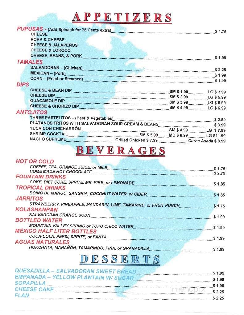 Las Americas Too - Fort Smith, AR menu_pic