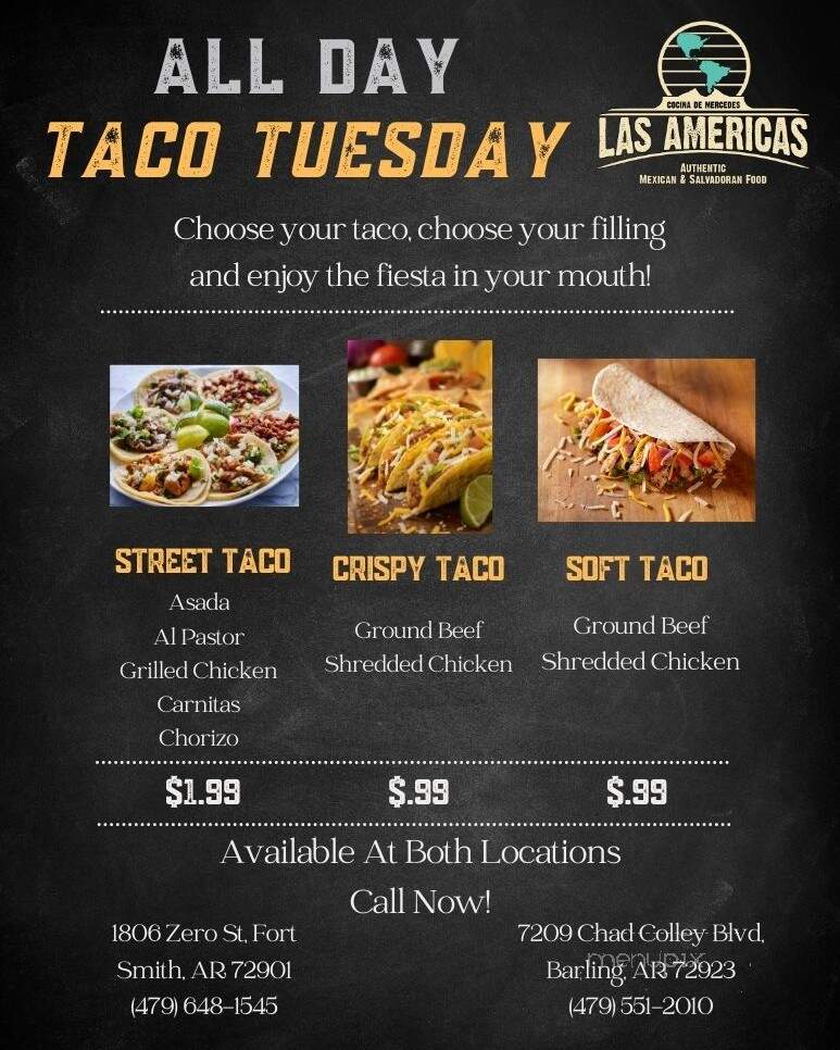 Las Americas Too - Fort Smith, AR menu_pic