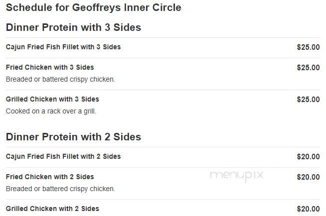 Geoffrey's Inner Circle - Oakland, CA menu_pic