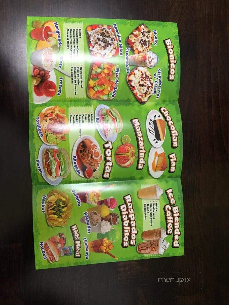 Ana's Bionicos - Norwalk, CA menu_pic