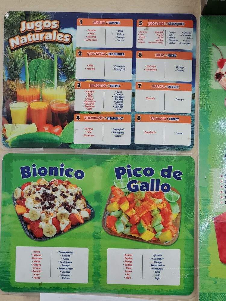 Ana's Bionicos - Norwalk, CA menu_pic