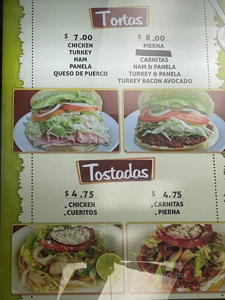 Ana's Bionicos - Norwalk, CA menu_pic