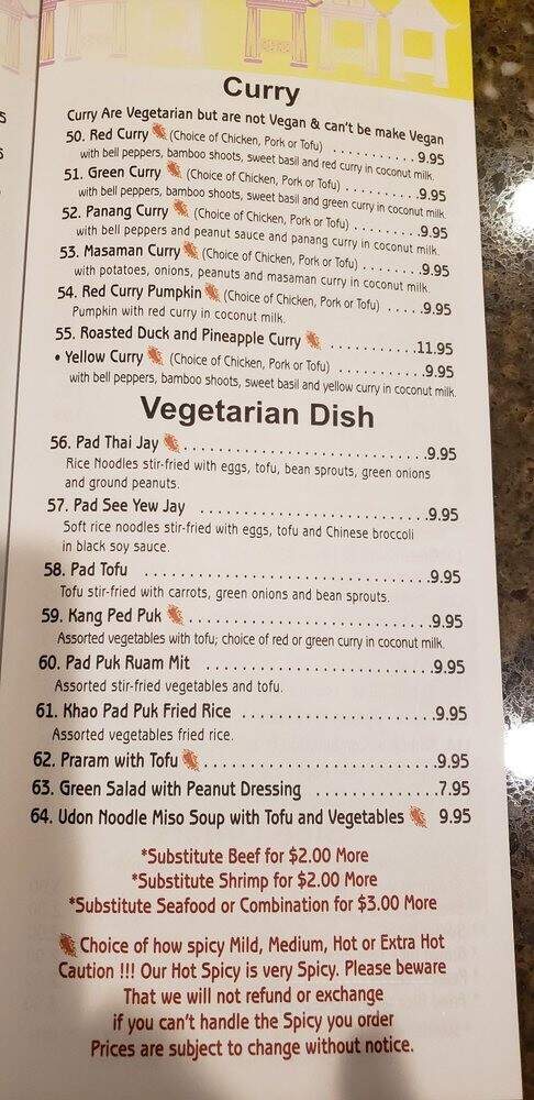 Thai House - Arvada, CO menu_pic