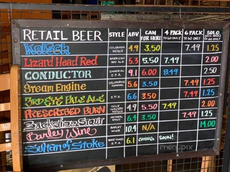 Steamworks Brewing Co - Durango, CO menu_pic