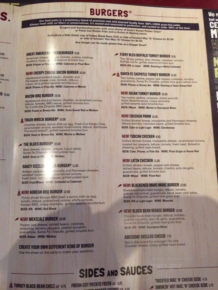 Bagger Dave's - Centerville, OH menu_pic
