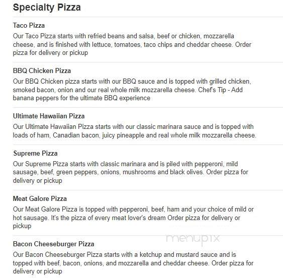 Casey's - Greentown, IN menu_pic