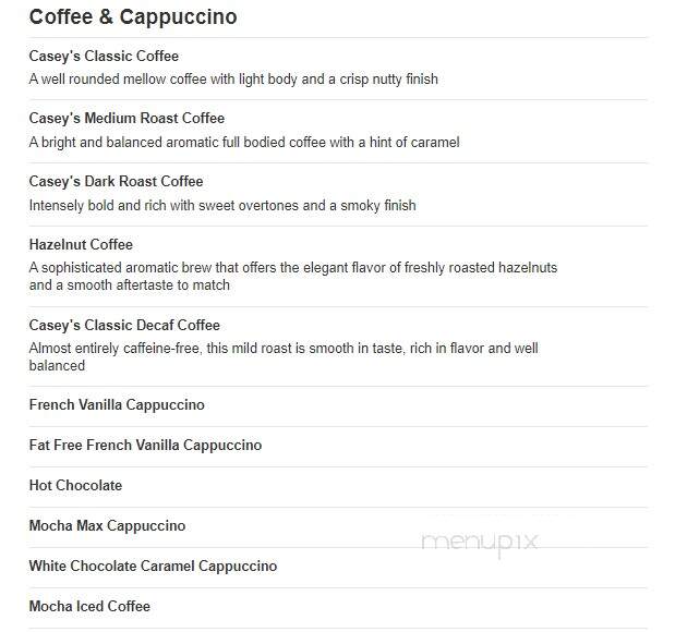 Casey's - Greentown, IN menu_pic