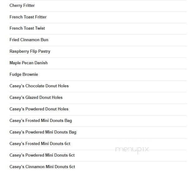 Casey's - Greentown, IN menu_pic
