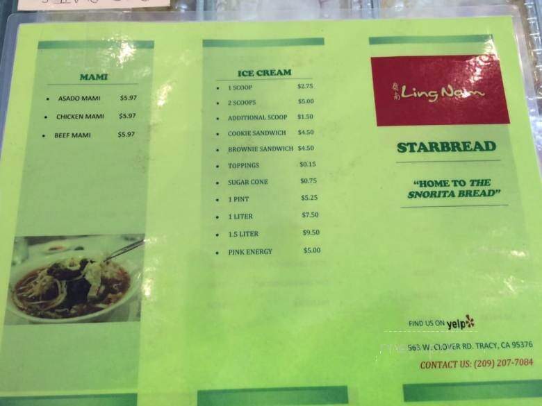 Ling Nam Express - Tracy, CA menu_pic