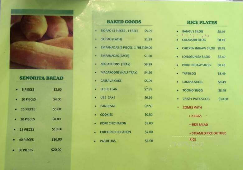 Ling Nam Express - Tracy, CA menu_pic