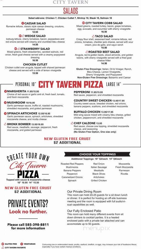 City Tavern Victor - Victor, NY menu_pic