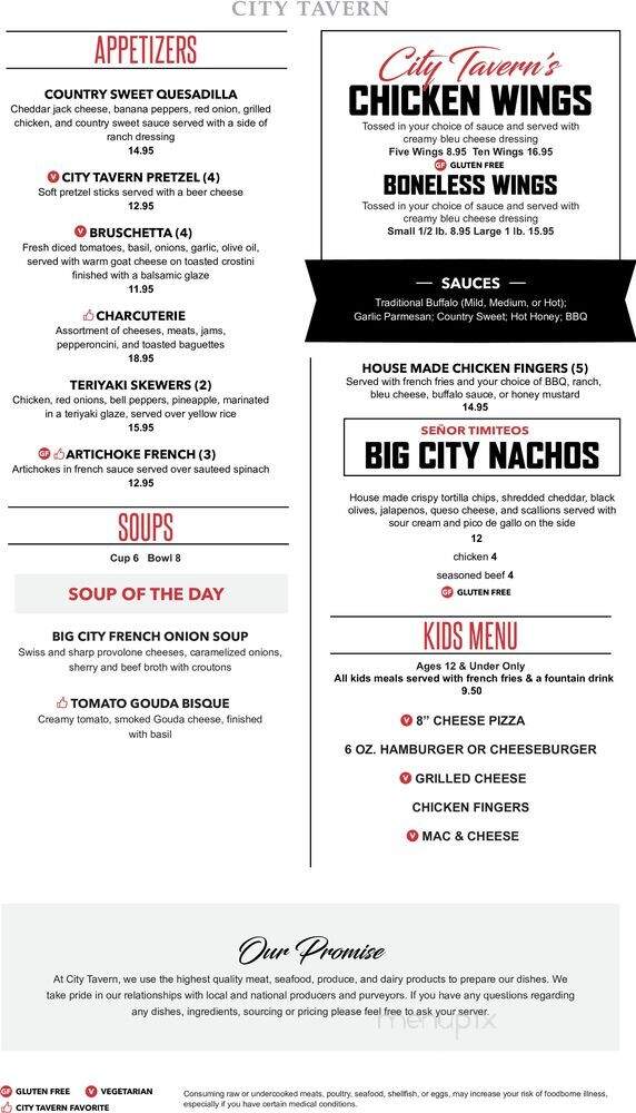 City Tavern Victor - Victor, NY menu_pic