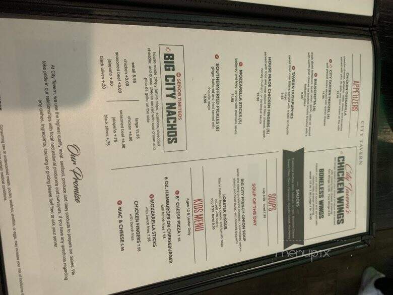 City Tavern Victor - Victor, NY menu_pic