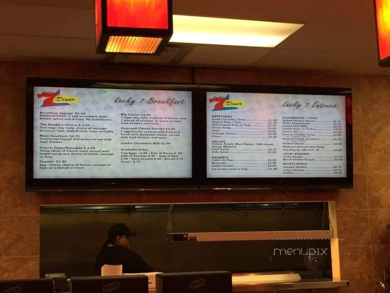 lucky 7 diner - Red Rock, OK menu_pic