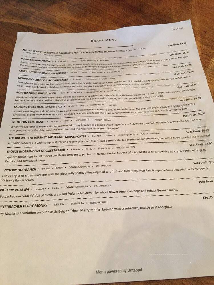 Roots - East Norriton, PA menu_pic