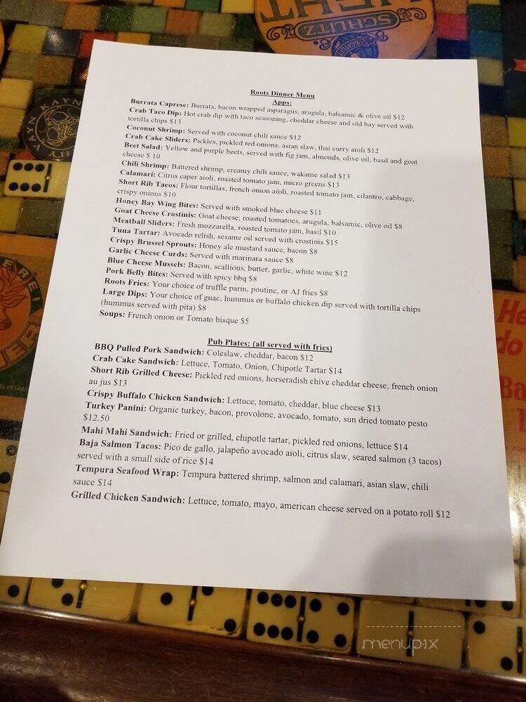 Roots - East Norriton, PA menu_pic