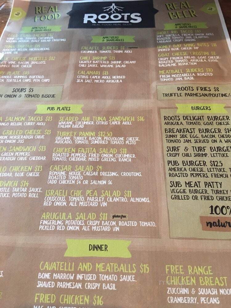 Roots - East Norriton, PA menu_pic