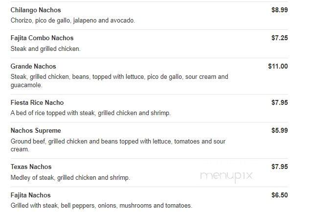 Ranchero - Hampton, GA menu_pic