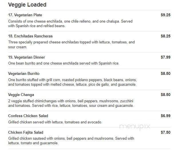 Ranchero - Hampton, GA menu_pic