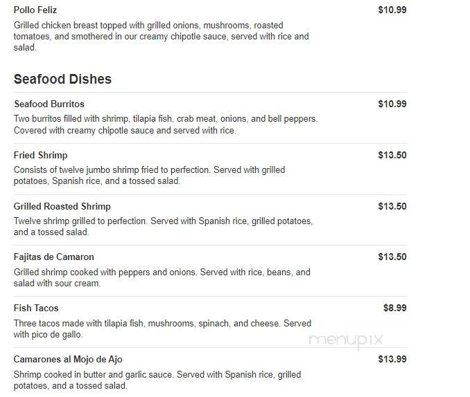Ranchero - Hampton, GA menu_pic