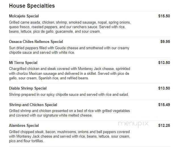 Ranchero - Hampton, GA menu_pic
