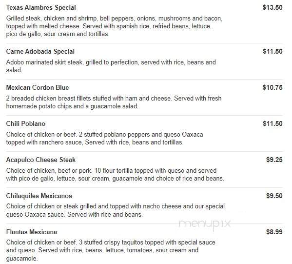 Ranchero - Hampton, GA menu_pic