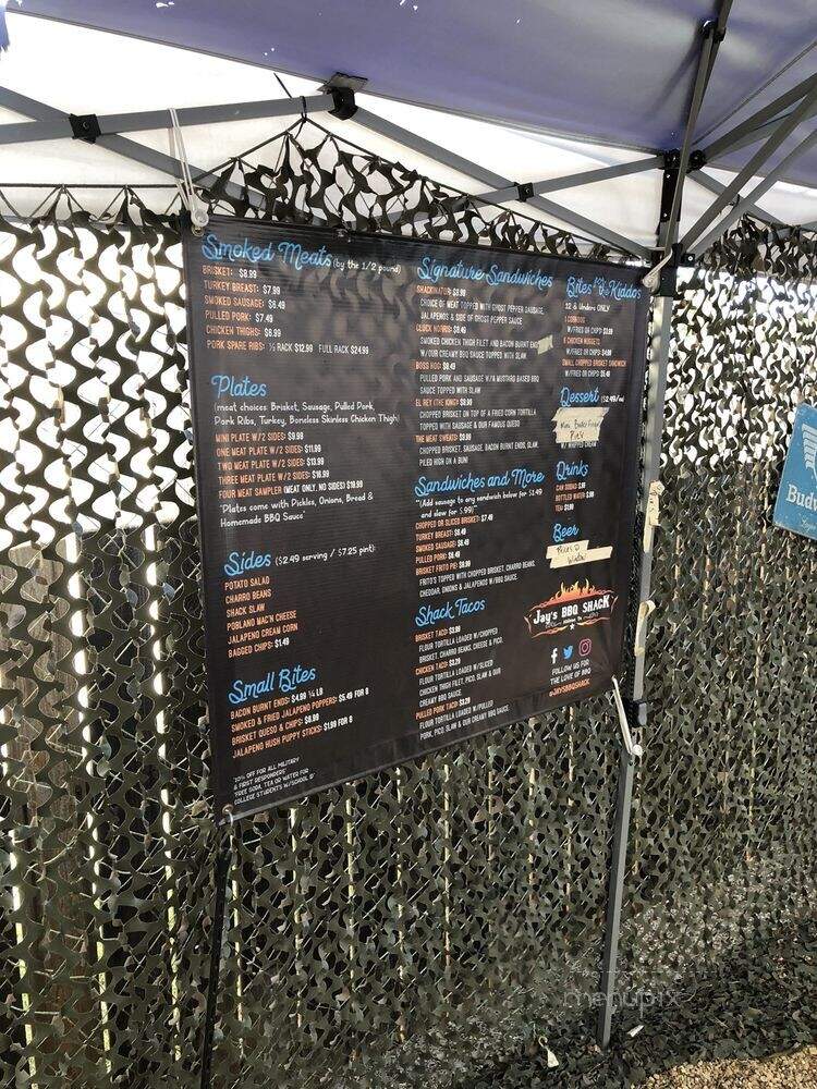 Jays BBQ Shack - Abilene, TX menu_pic