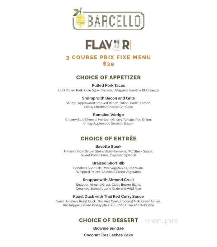 Barcello - North Palm Beach, FL menu_pic