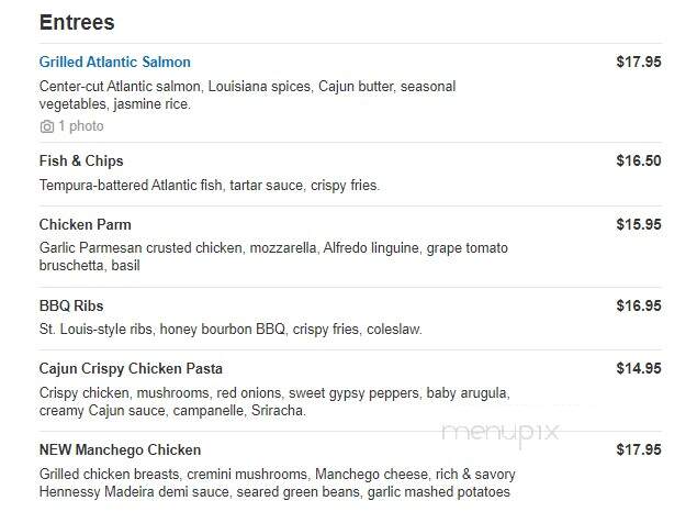 Dave & Buster's - Columbia, SC menu_pic