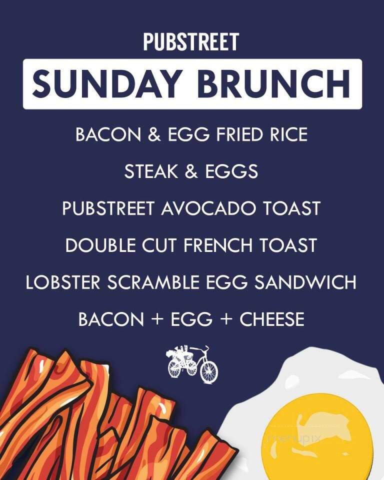 Pubstreet - Pleasantville, NY menu_pic