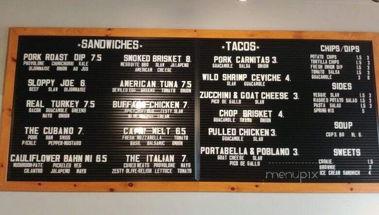 Sawmilly - Riverside, IL menu_pic